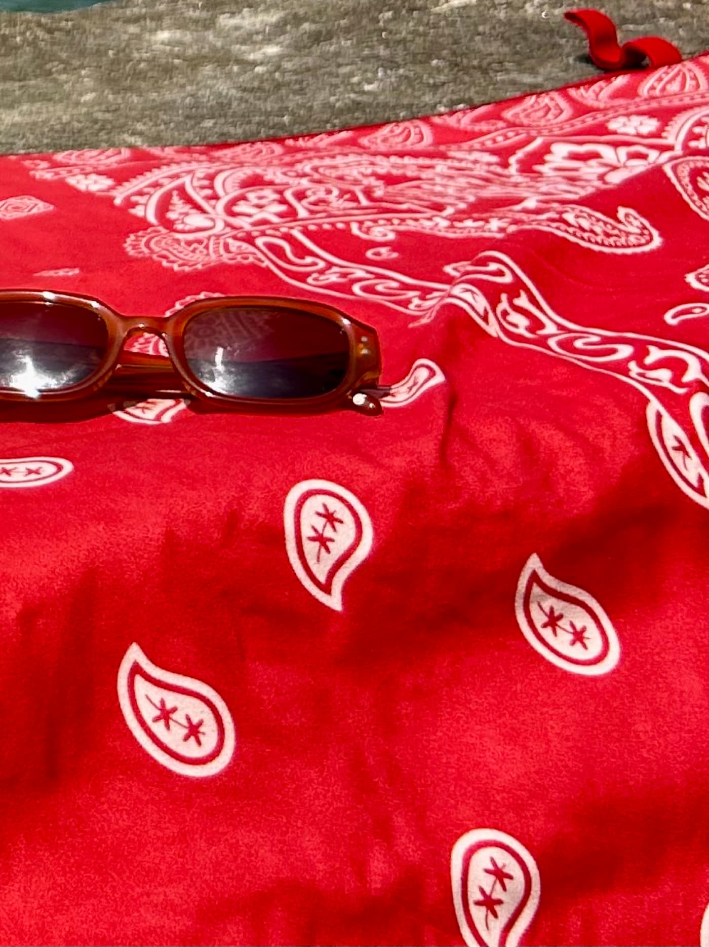 The Red Bandana towel