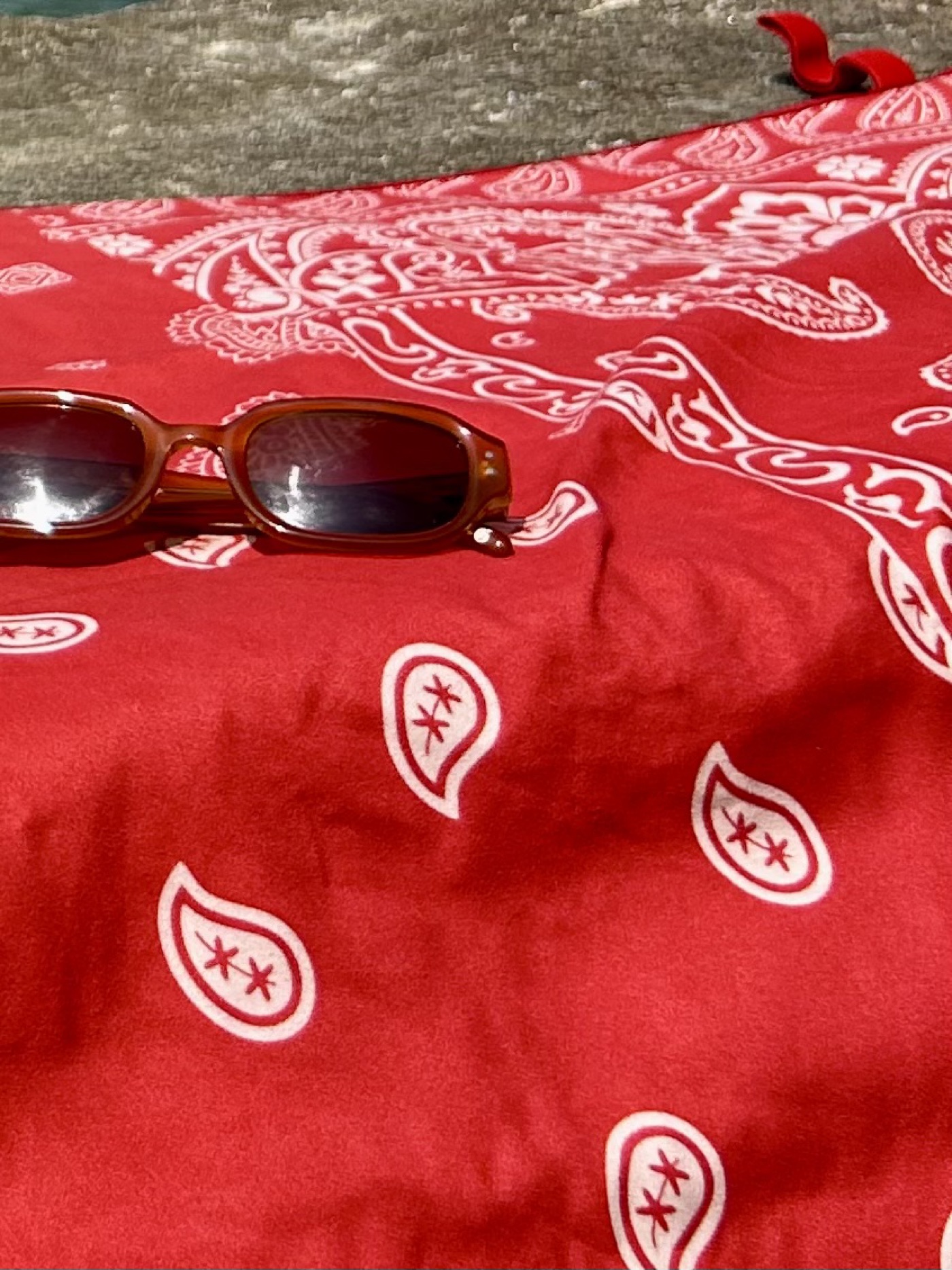 The Red Bandana towel